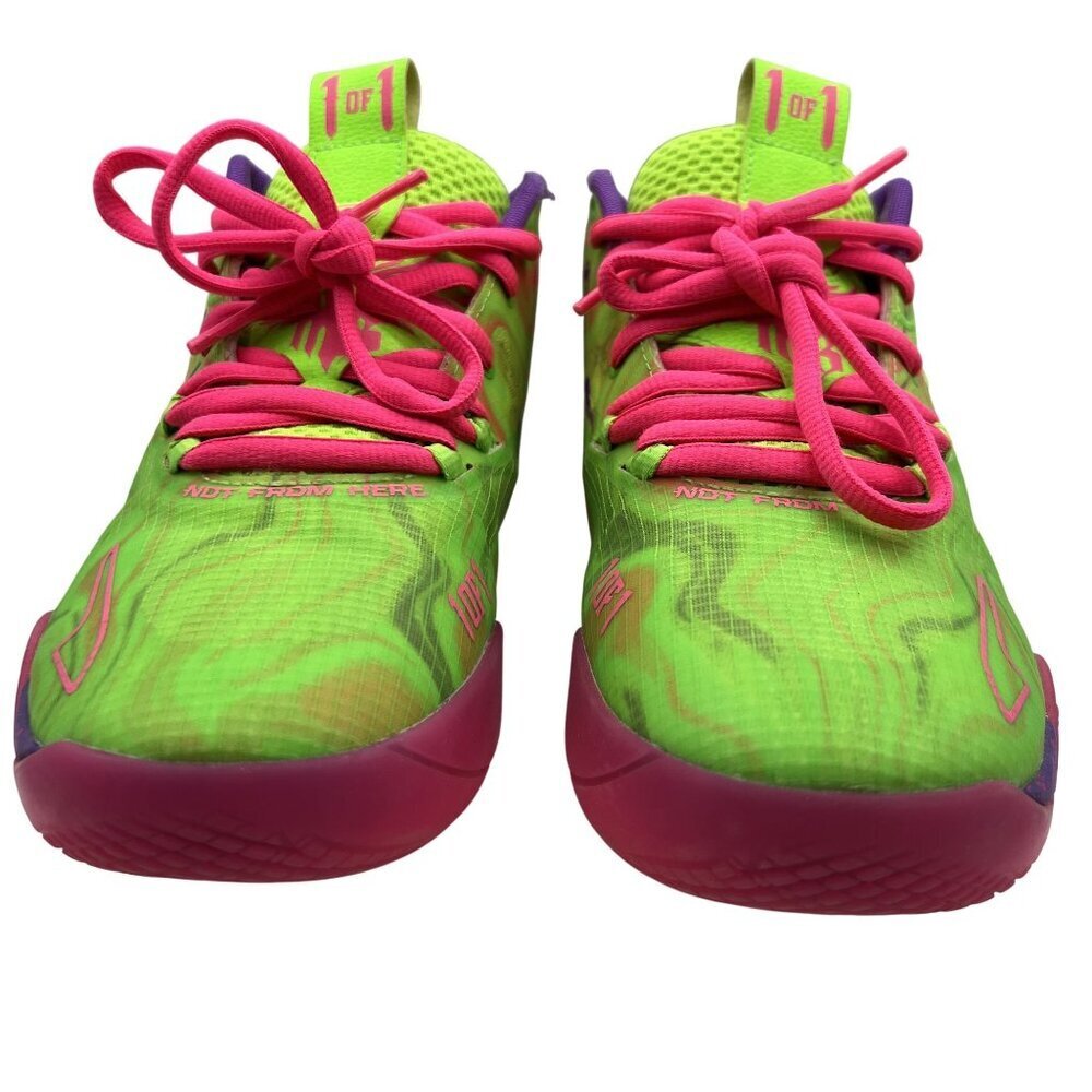Puma MB.01 LaMelo Inverse Toxic Mens 8.5 Ball Shoes Neon Athletic Inverse Toxic - Picture 4 of 16
